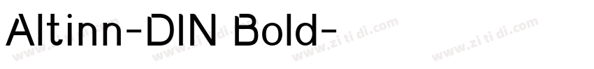 Altinn-DIN Bold字体转换